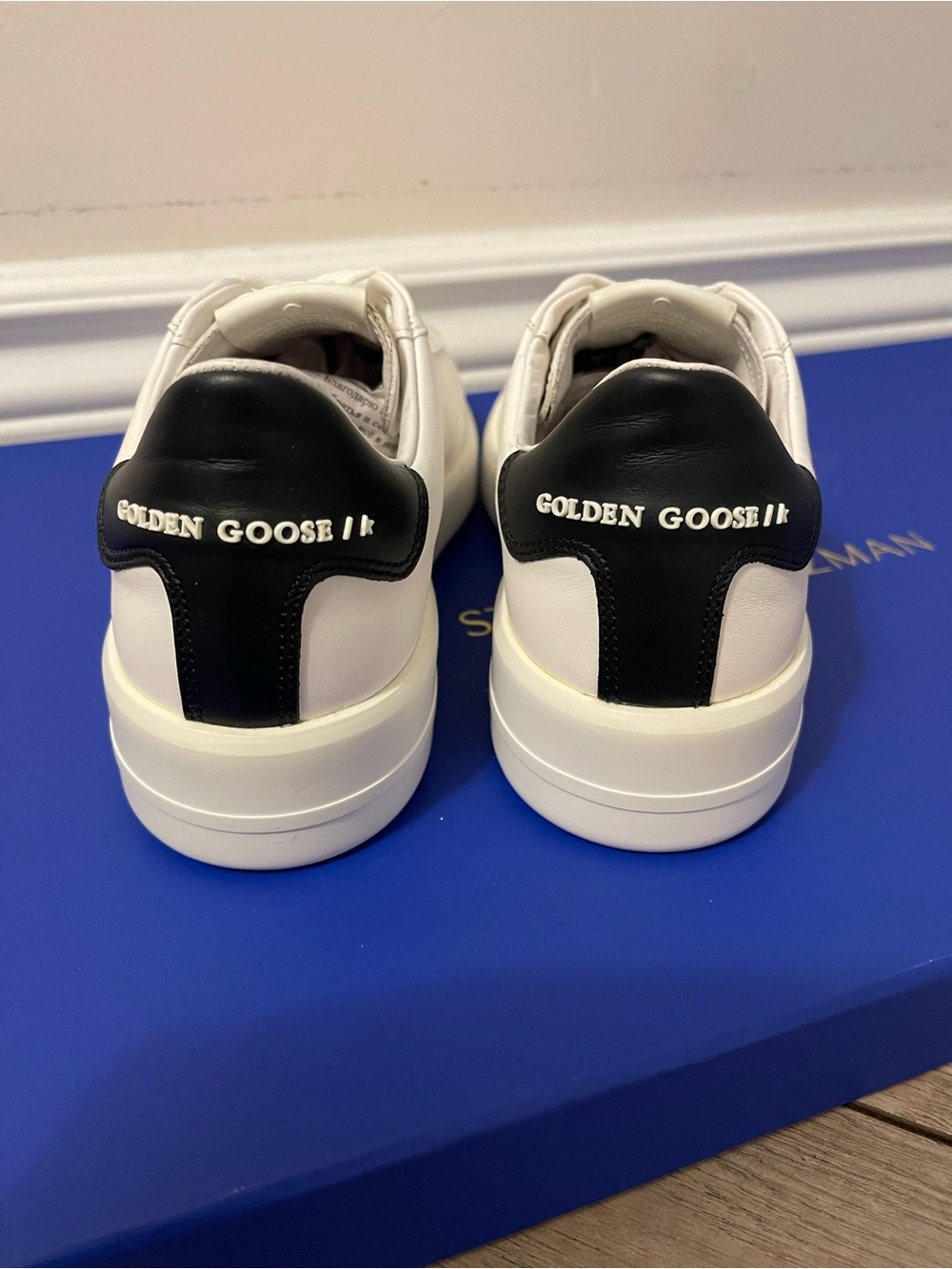 Golden Goose White Sneakers with Black Heel Patch NEW EU 38